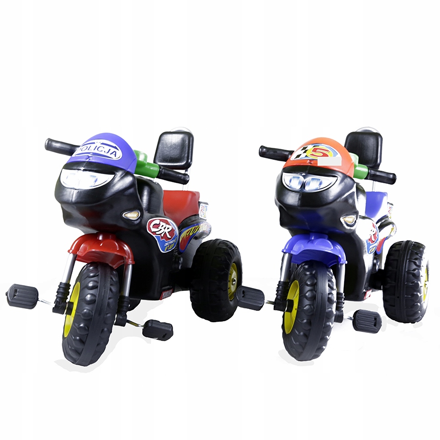 ROWEREK MOTOR NA PEDAŁY policyjny,sportowy+ PCHACZ Wiek dziecka 2 lata +