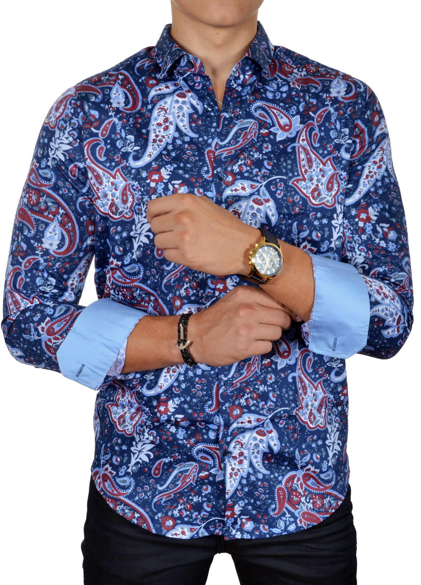 Pánská Elegantní košile Casual Mondo Paisley New