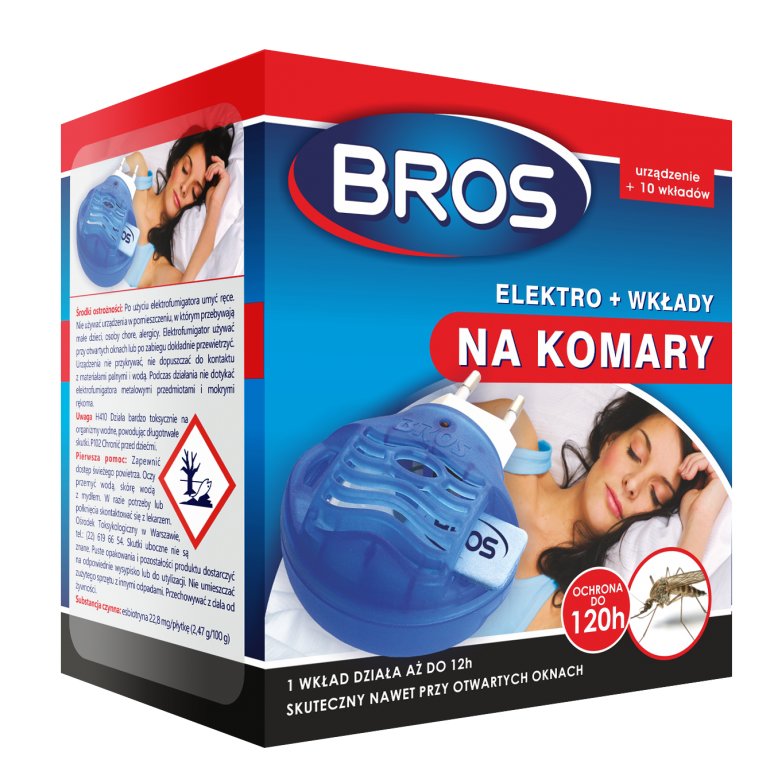 

Bros Elektrofumigator 10 Wkładów Na Komary