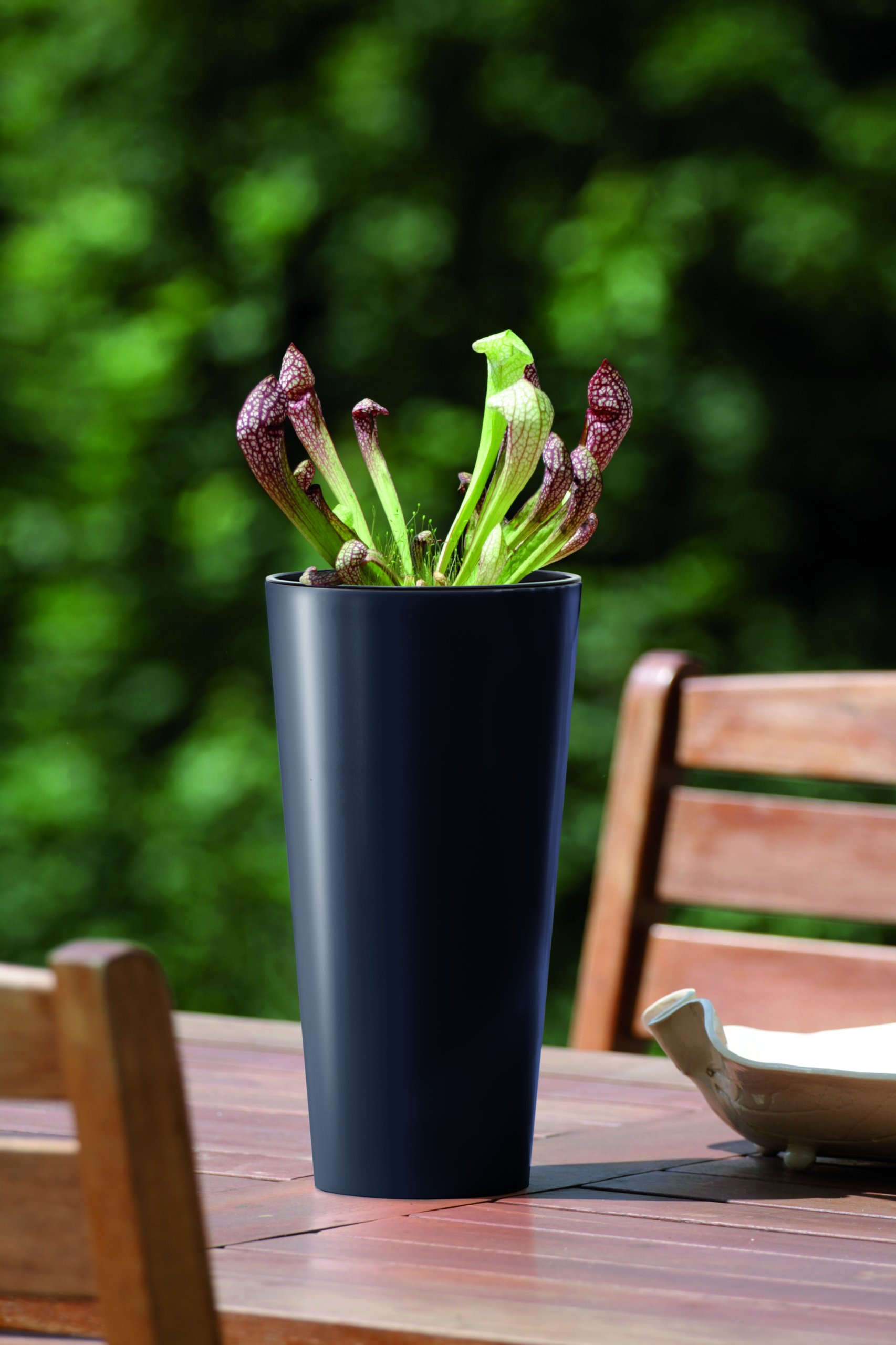 Doniczka Tubus z wkładem 25x47,6cm Okrągła MATOWA Szerokość produktu 25 cm