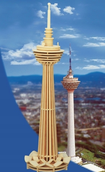 PUZZLE DREWNIANE 3D WIEŻA KUALA LUMPUR Marka Sea-Land