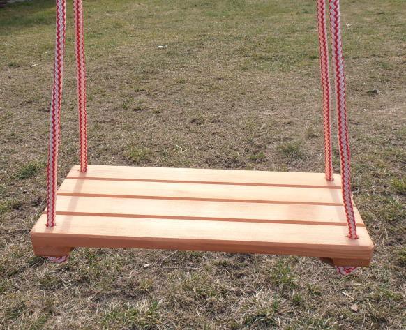 HUŚTAWKA DREWNIANA - DLA DZIECI DO DOMU I OGRODU Materiał Drewno