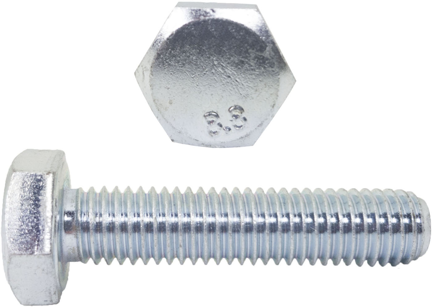 

M8x20 Śruby łeb 6-kątny 8.8 ocynk Din 933 10szt.