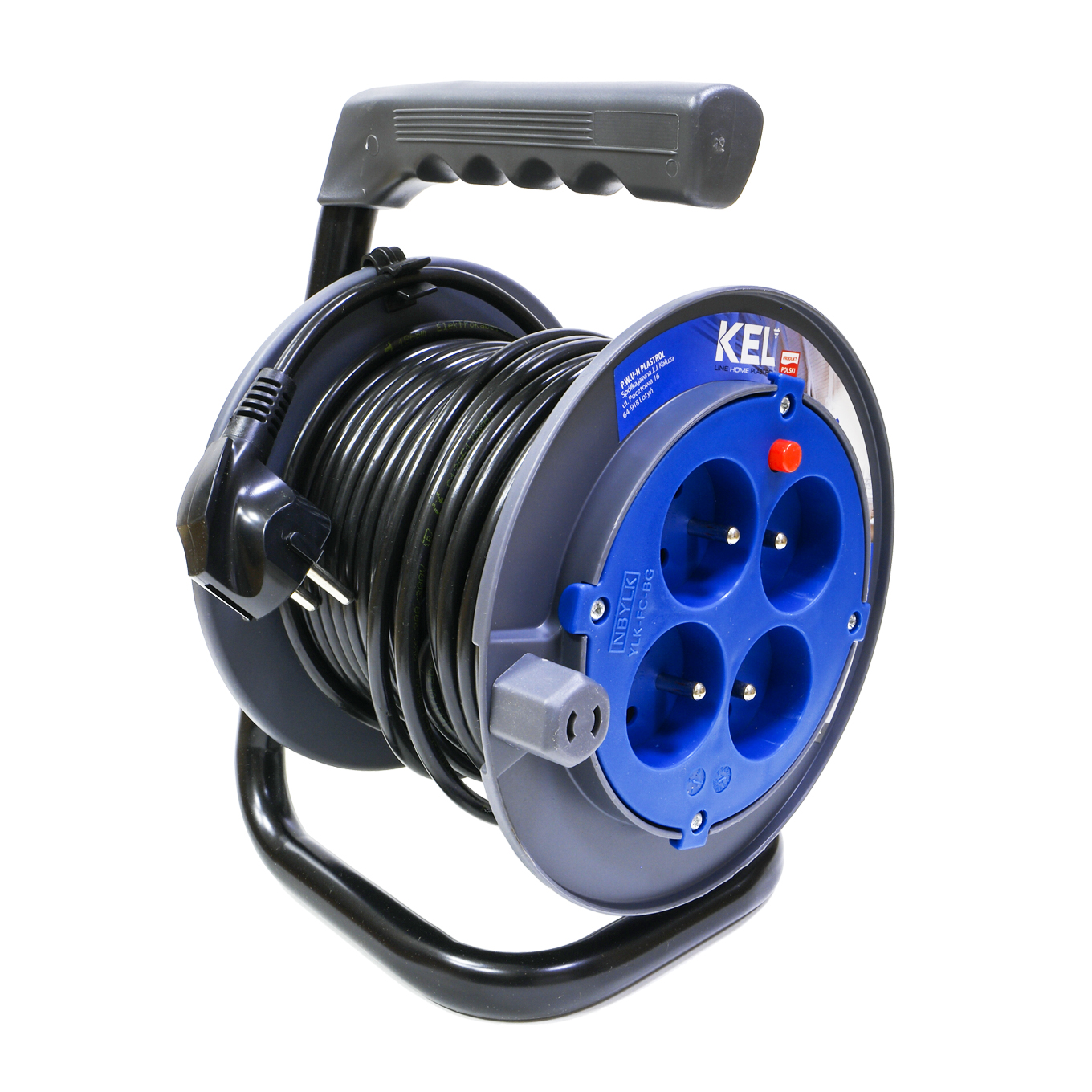 Prodlužovací bubnový navíjecí kabel Kel 10 m 3x1 buben navíječ