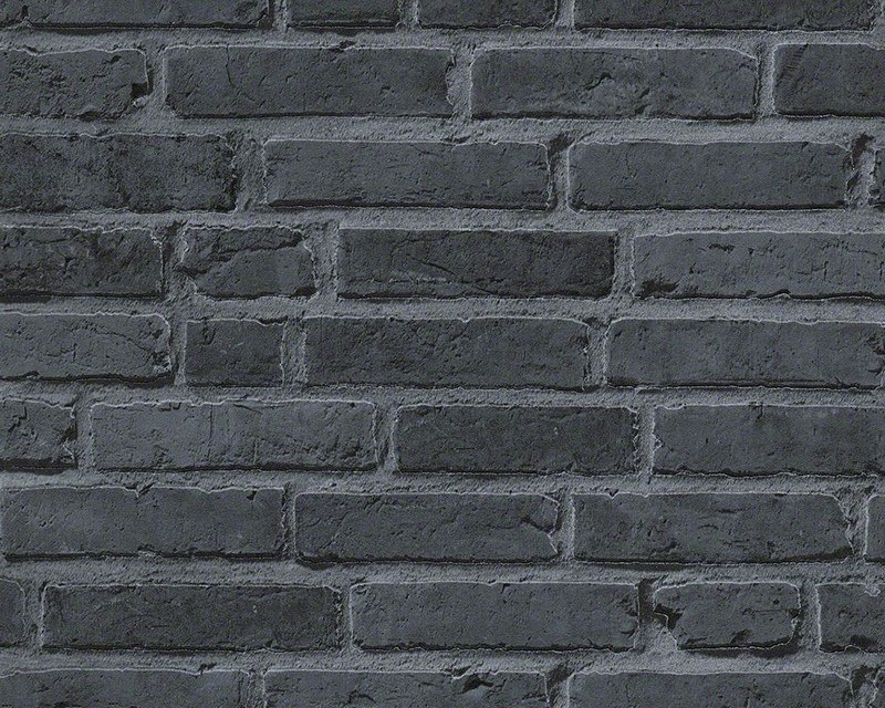 

Tapeta Tapety Imitacja Muru Z Cegły Cegła Grafit