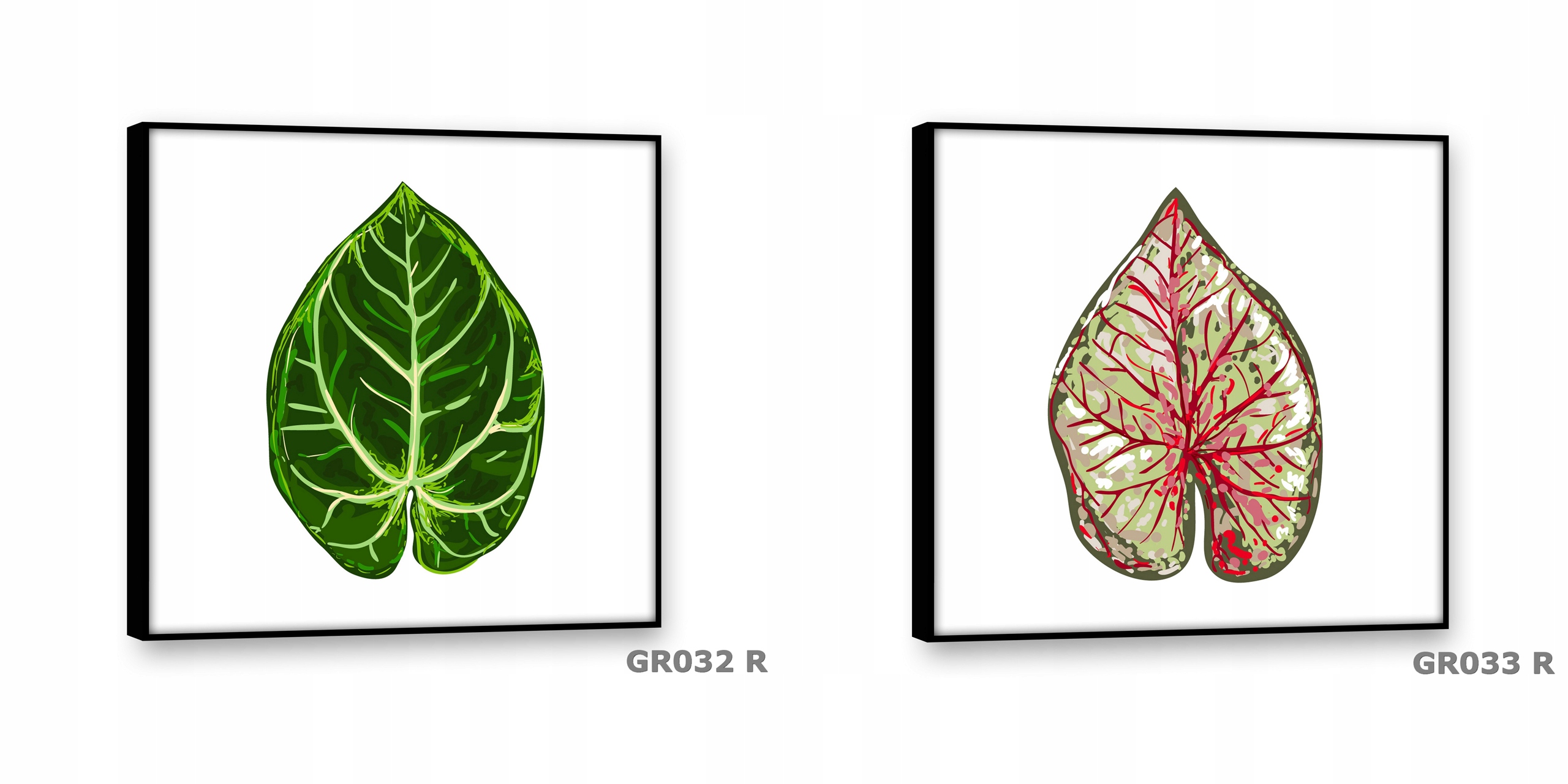 Obrazy na płótnie 30x30 Obraz Nowoczesny LIŚĆ Materiał wykonania płótno