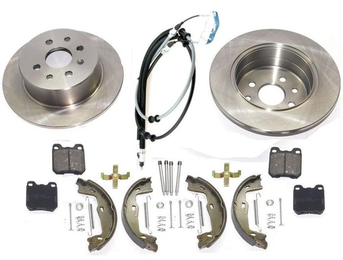 TARCZE TYŁ KLOCKI + SZCZĘKI + LINKA OPEL VECTRA B