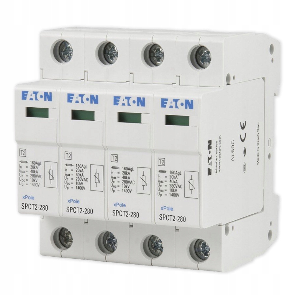 

Eaton Ogranicznik przepięć SPCT2 4P C 20kA 167596