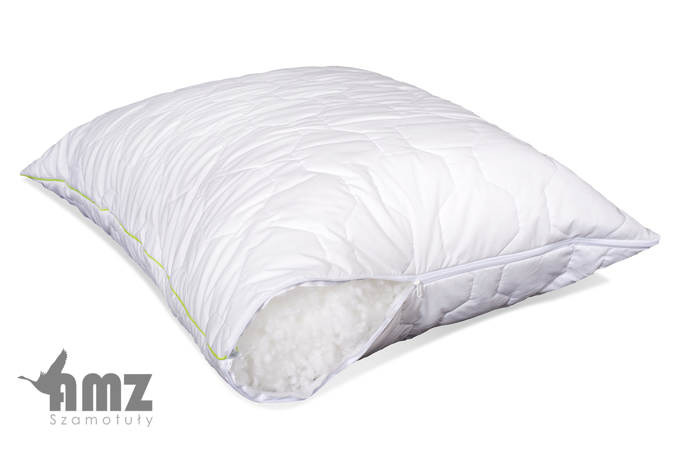 AMZ Poduszka BAMBOO antyalergiczna bambusowa 40x40 Długość 40 cm