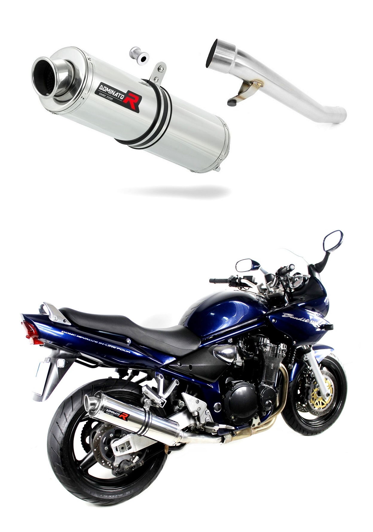 SU070DST - EXHAUST DOMINATOR ROUND GSF 1200 BANDIT 01-05