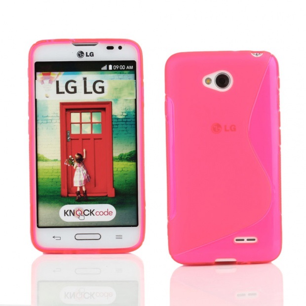 

Lg L90 Gumowe Etui Guma Tpu Case S-line różowy