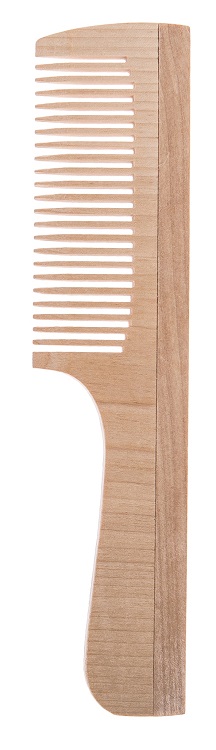 

Grzebień grzebyk Drewniany z rączką Naturalny 19cm