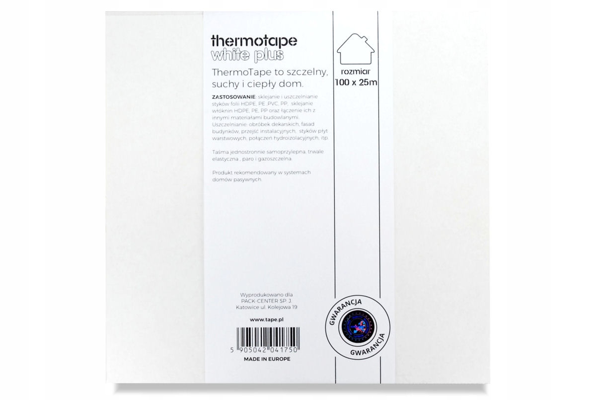 TAŚMA BUTYLOWA USZCZELNIAJĄCA DO FOLII 100mm x 25m Szerokość 0.1 m