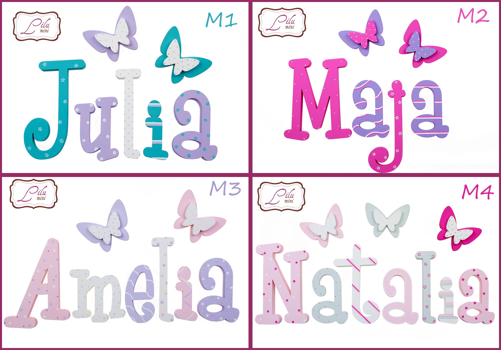 LITERKI NA ŚCIANĘ 3D IMIĘ DZIECKA Bohater inny