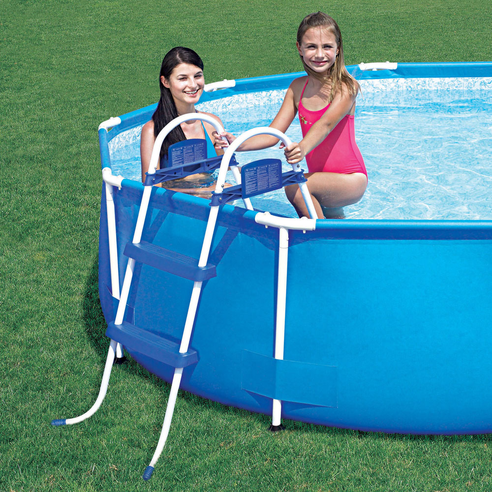 Metalowa Drabinka Basenowa Bezpieczne Schodki do Basenu Basen 29R145 109 cm Kod producenta 0019649237159