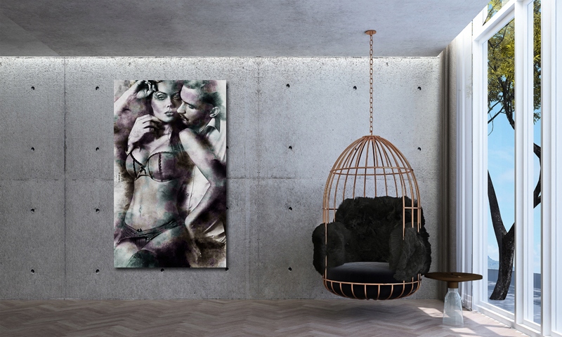 Obraz PARA 7 -na płótnie design akt namiętność Marka AleObrazy