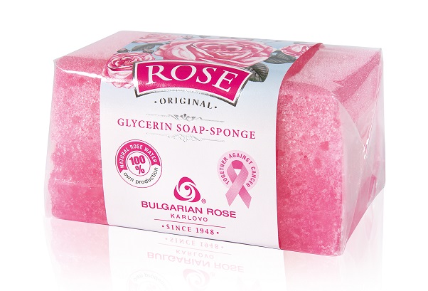 

Mydło Peeling Gąbka Rose Original z wodą różaną