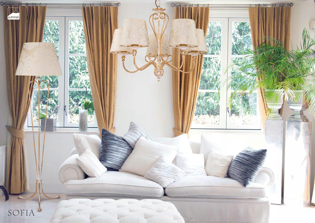 STYLOWA LAMPKA NOCNA ABAŻUREM SOFIA 1 SALONU ECRIE Marka Jupiter