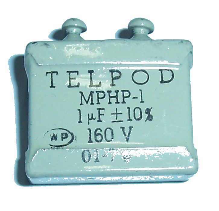 

Kondensator ___ Telpod ___ MPHP-1 ___ 1uF 160V