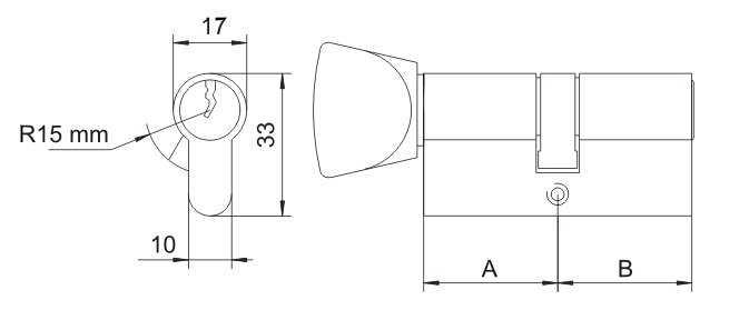 GEGE WKŁADKA BĘBENKOWA KL.C AP 2000 35/35 L70mm Liczba kluczy w zestawie brak