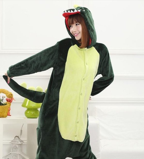 PIŻAMA ZWIERZĘTA JEDNOCZĘŚCIOWA DINOZAUR SMOK M Marka Inna marka