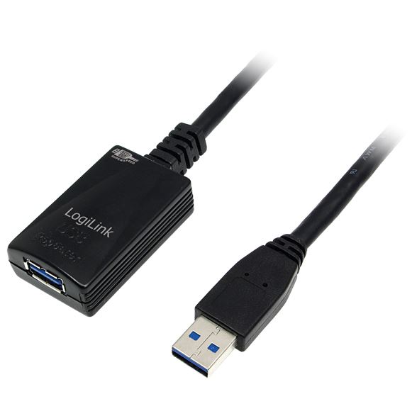 

Przedłużacz Usb LogiLink UA0127 czarny 5 m