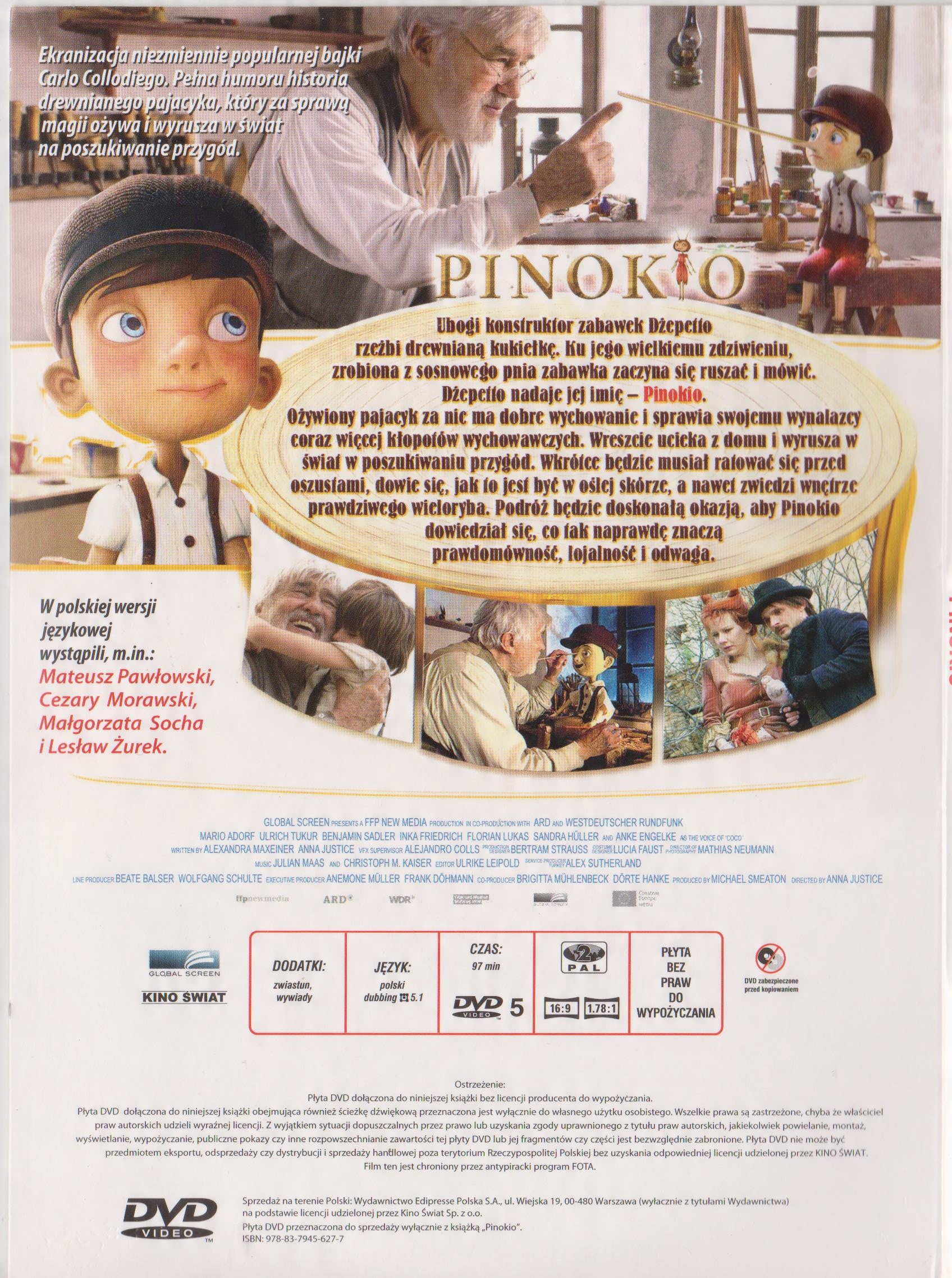 DVD] PINOKIO (folia) 11243272927 - Sklepy, Opinie, Ceny w