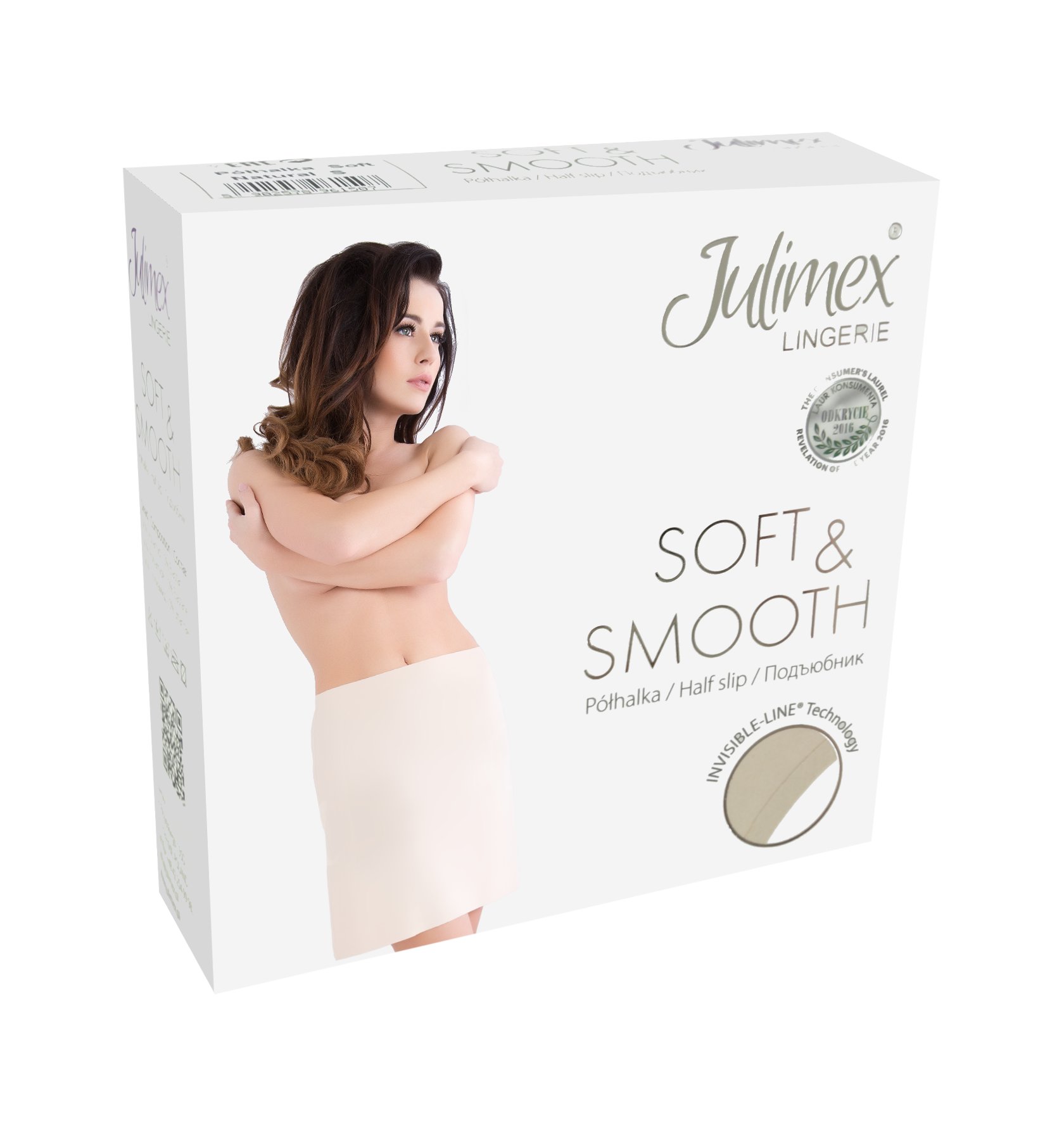 PÓŁHALKA * Julimex Lingerie SOFT & SMOOTH - XL Długość przed kolano