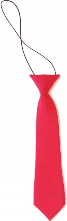 

6908_Elegancki krawat w gumkę 23-25 cm neon róż