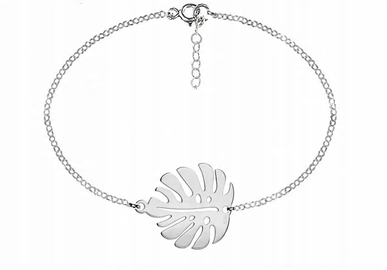 

Bransoletka Monstera Liść Monstery Srebro 925