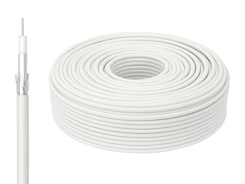 

Kabel Przewód Koncentryczny Antenowy RG6U 100m