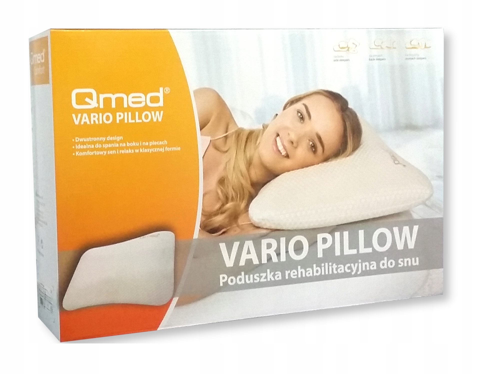 

Qmed Poduszka do spania rehabilitacyjna Duża vario