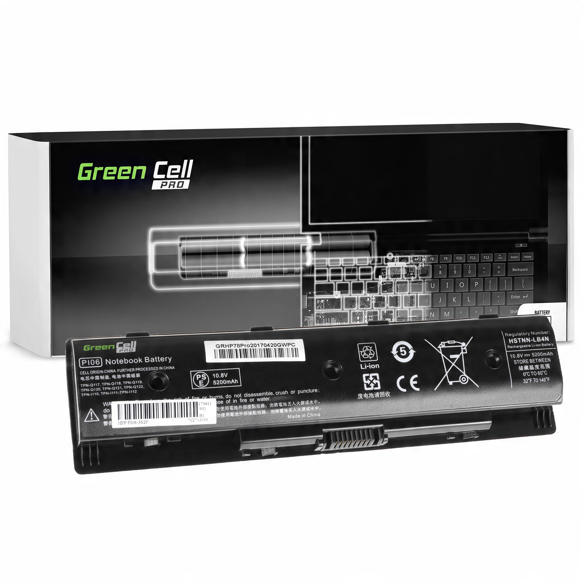 

Bateria PI06 P106 PI06XL do Hp Pavilion 17-E030SW