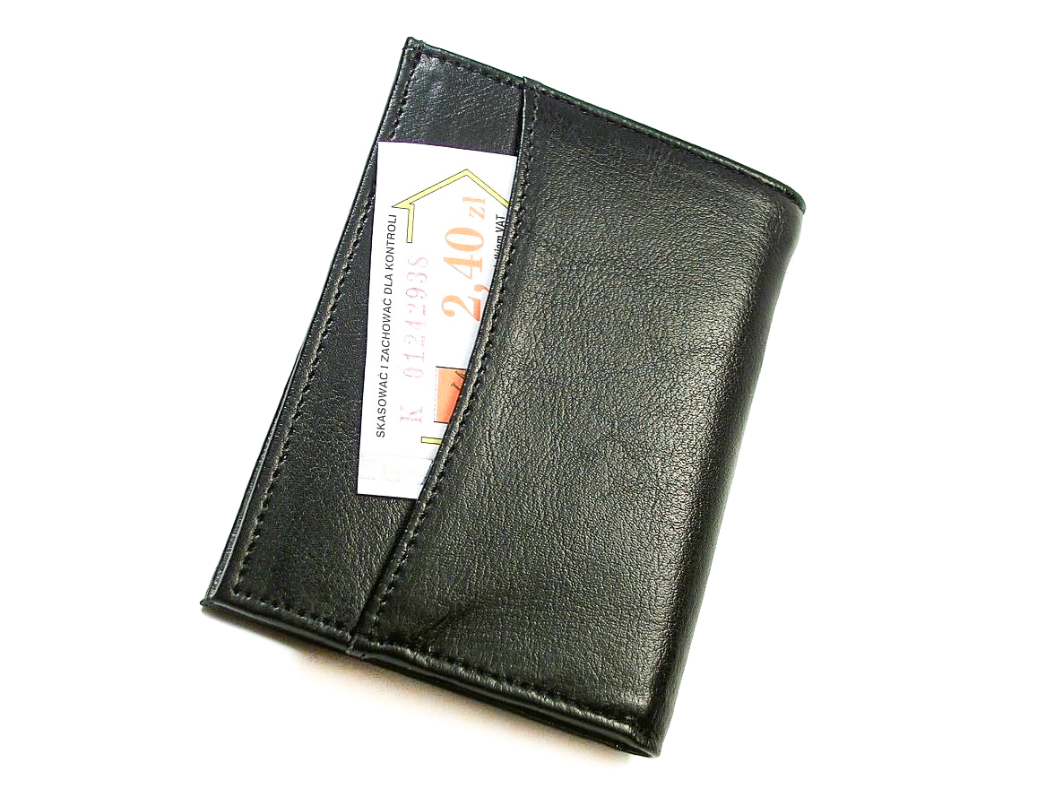 ANDRUS Wygodny Portfel do Kieszeni SKÓRA GW.2 LATA Marka Andrus