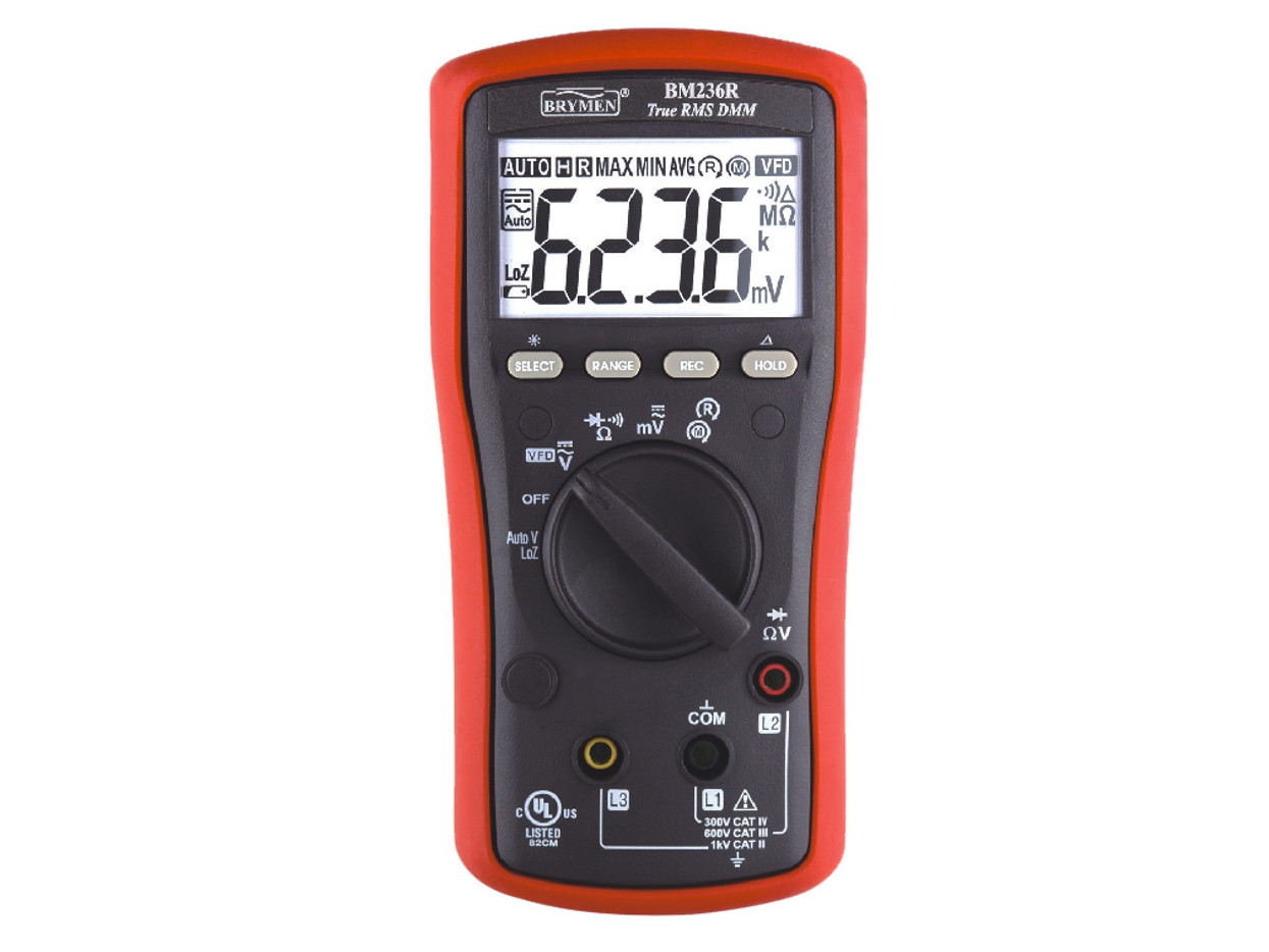 

Brymen BM236R Multimetr Trms Vfd test wirowania