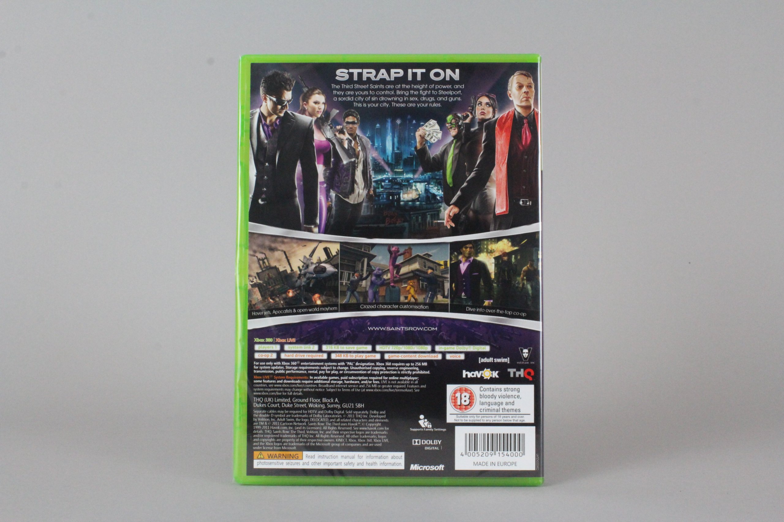 SAINTS ROW THE THIRD PL XBOX360 EAN (GTIN) 4005209154000