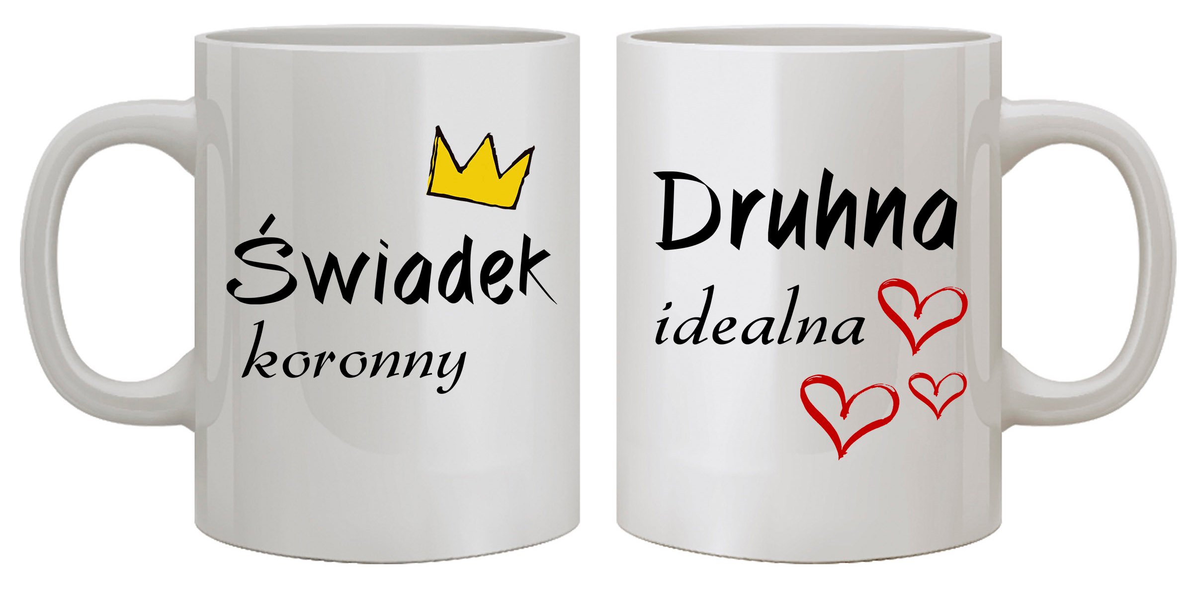 

Zestaw Dwóch Kubków Dla Świadków Świadek Druhna