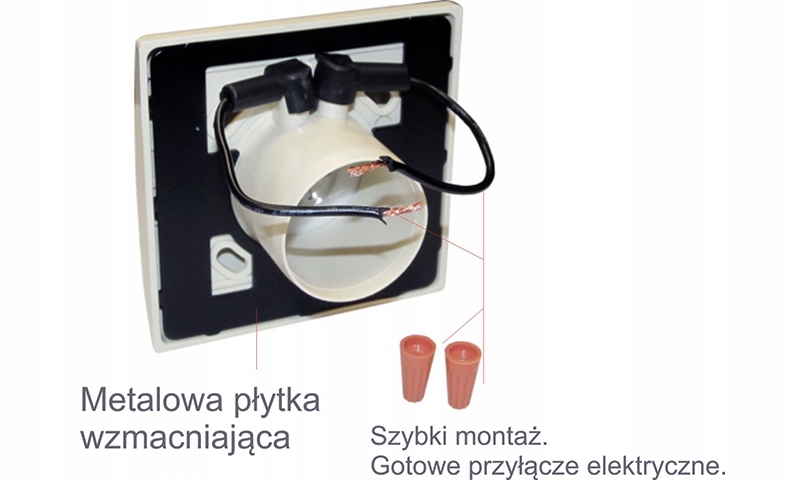 GNIAZDO ŚCIENNE QUADRA ANTRACYT Kod producenta GNIAZDO ŚCIENNE QUADRA ANTRACYT