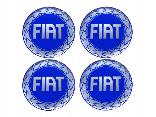 

Fiat Emblematy Naklejki Na Kolpaki Alu Felgi 70mm