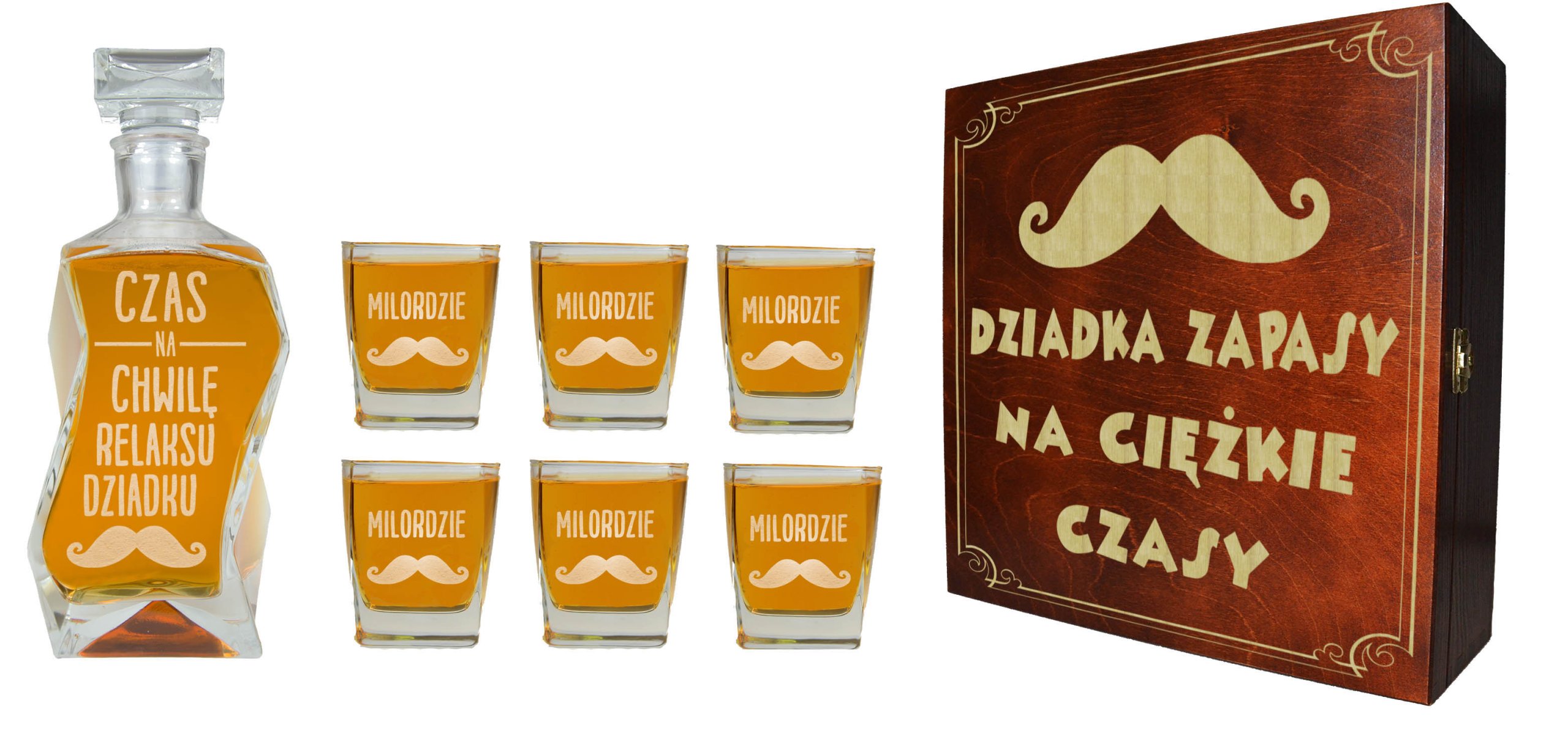 

Karafka + 6 Szklanek Z Grawerem Na Dzień Dziadka