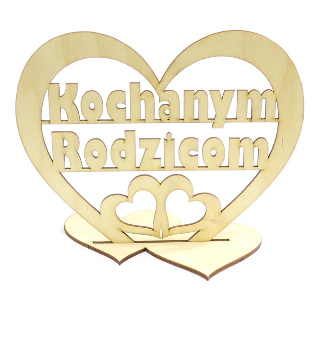 

Dekor Serce Na Podstawce 'Kochanym Rodzicom' RD61
