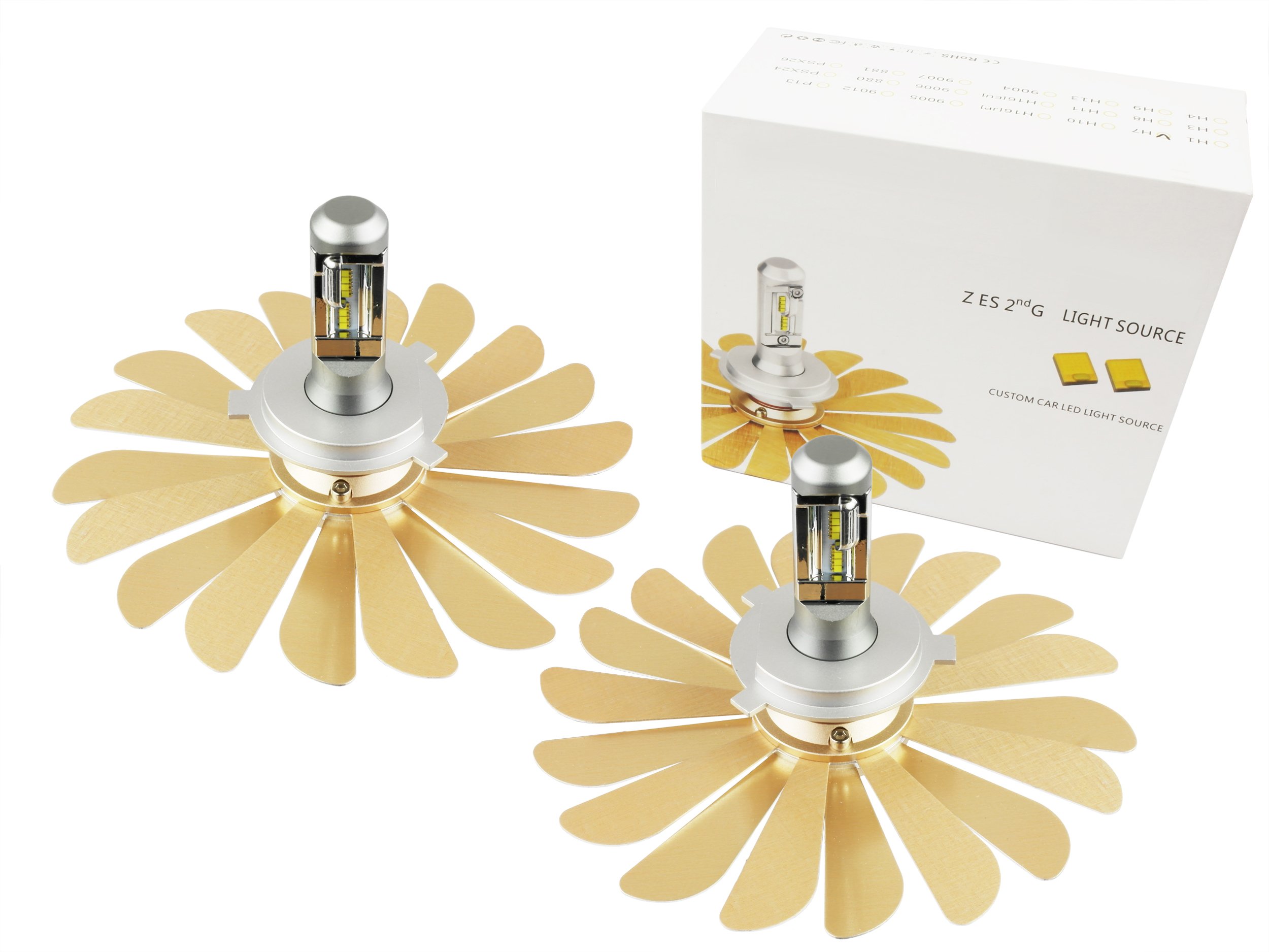 

Zestaw Led H4 Zes 100W żarówki Dzień/noc 12000 lm