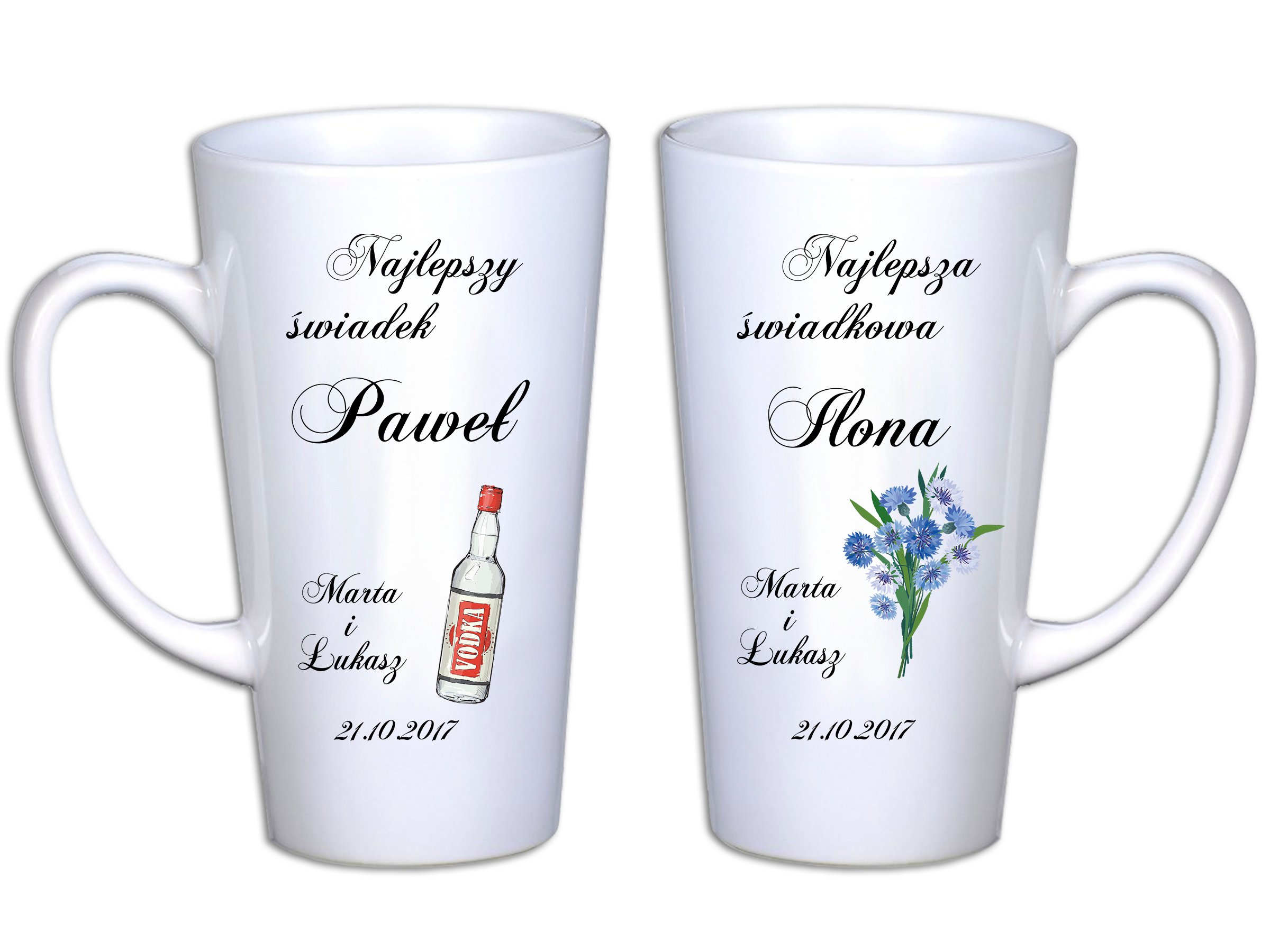

Kubki Latte Dla Świadków Z Imionami Datą 450ml