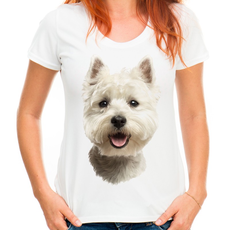 

Koszulka z psem West Westie terrier pies t-shirt M