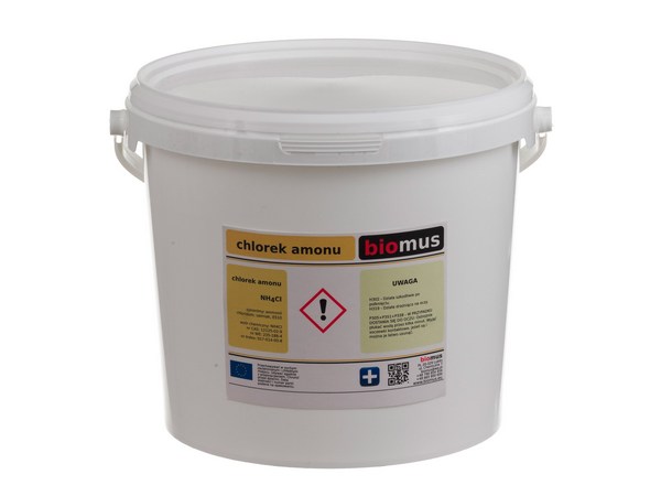 

Chlorek Amonu Salmiak czysty 5kg Biomus