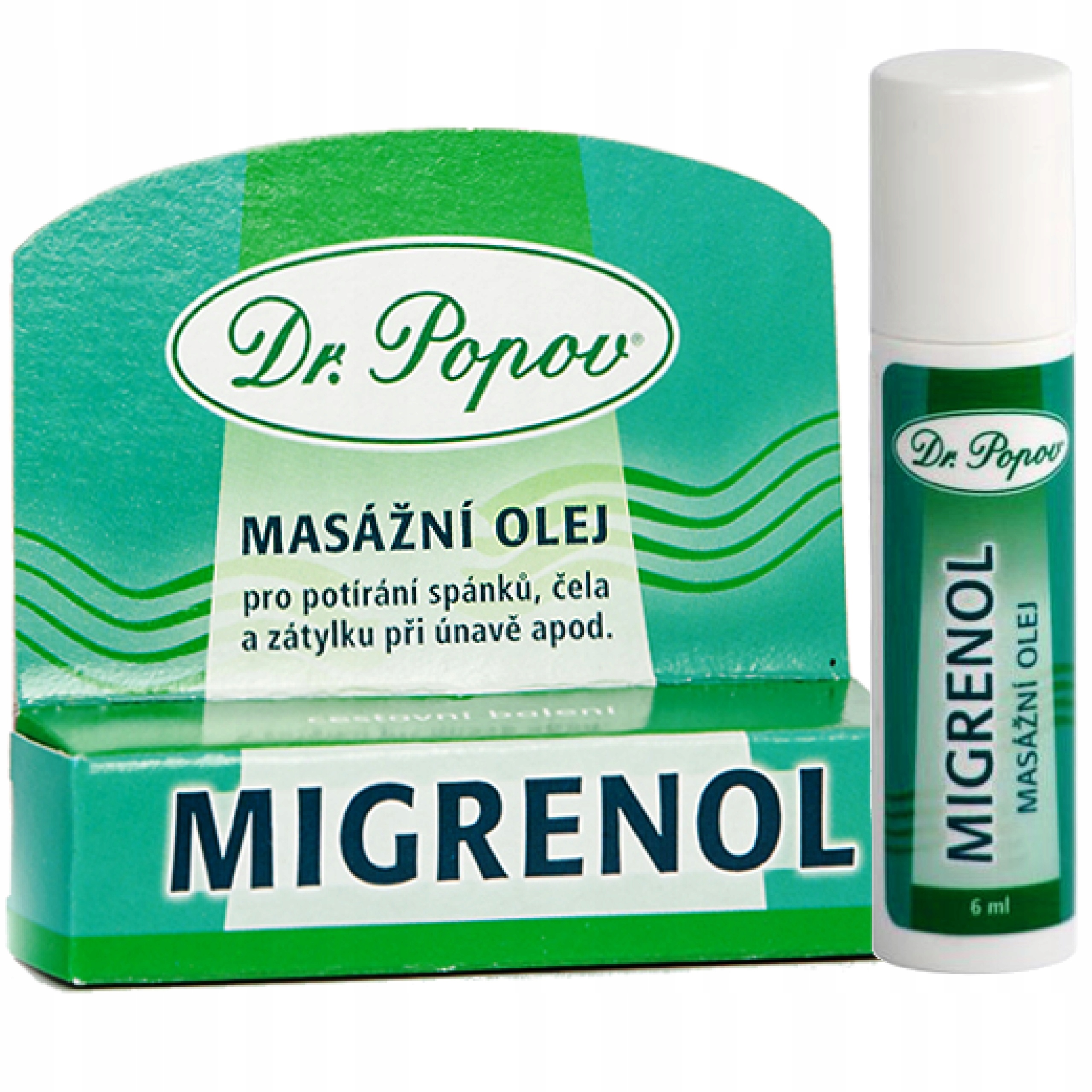 

Dr Popov Migrenol roll-on na migrenę 6 ml