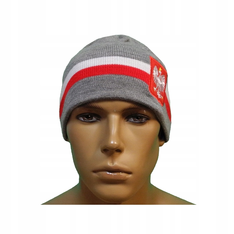 POLSKA CZAPKA ZIMOWA DLA KIBICA POLSKI HAFT Marka Innap