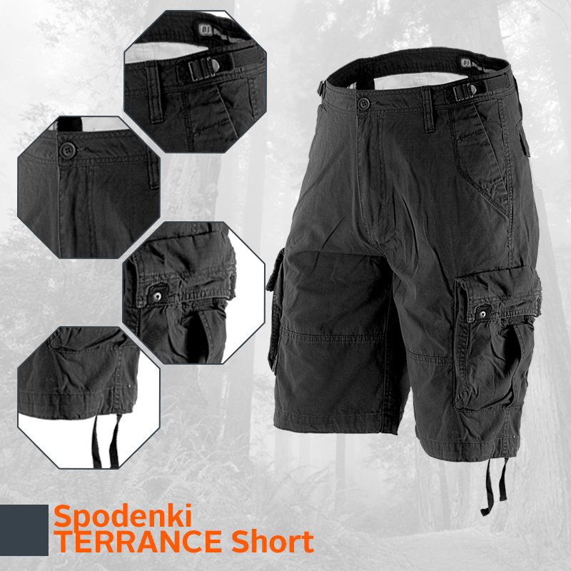 VINTAGE Spodenki Terrance M65 Bojówki Rip Stop M Marka inna