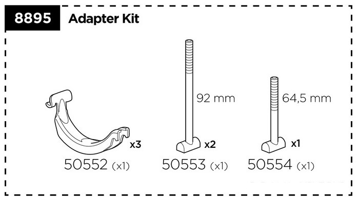 thule 598 square bar adapter