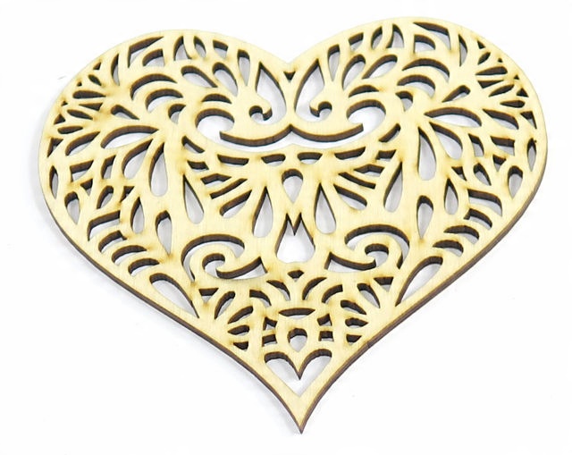 

Dekor Decoupage Ażurowe Serce 130x130mm YD56